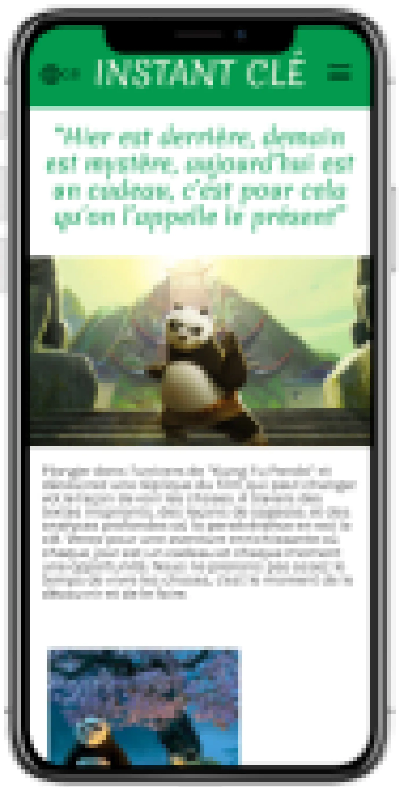 mockup of the site